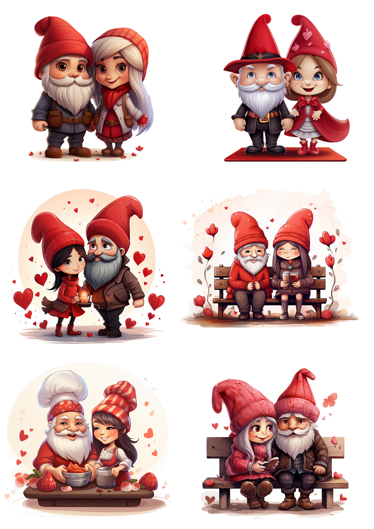 Rice Paper For Decoupage Mr. and Mrs. Santa Claus Collage Cat No. 4109