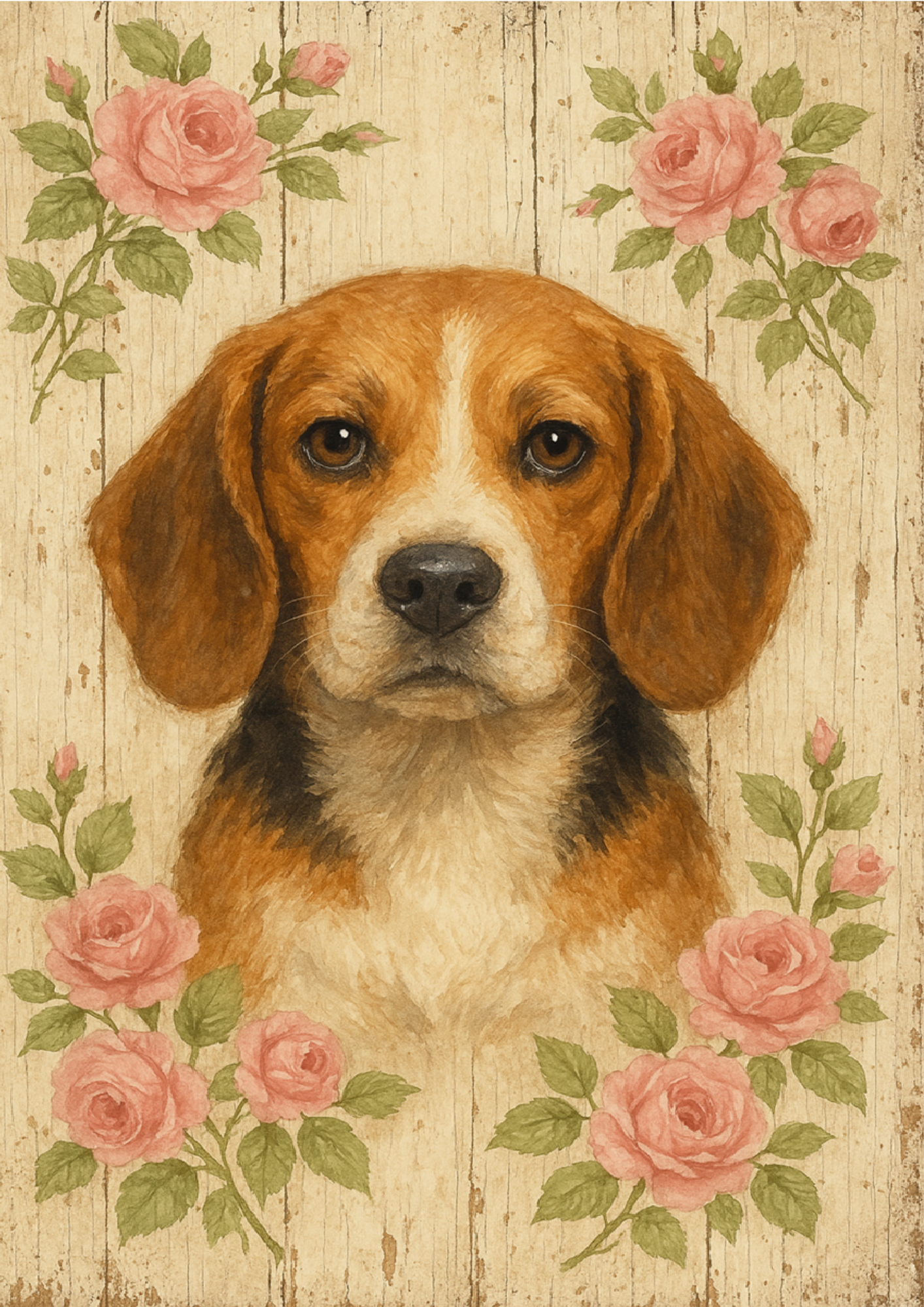 Rice Paper For Decoupage Beagle Dog Full Cat. No. 4350