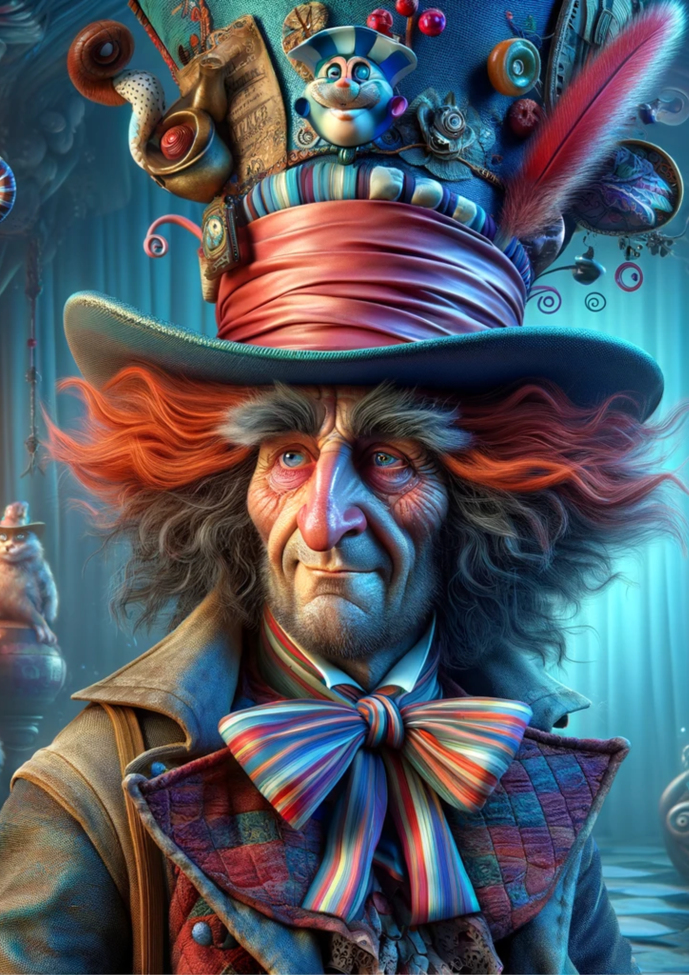 Rice Paper For Decoupage Mad Hatter Alice In Wonderland Full Cat. No. 4489
