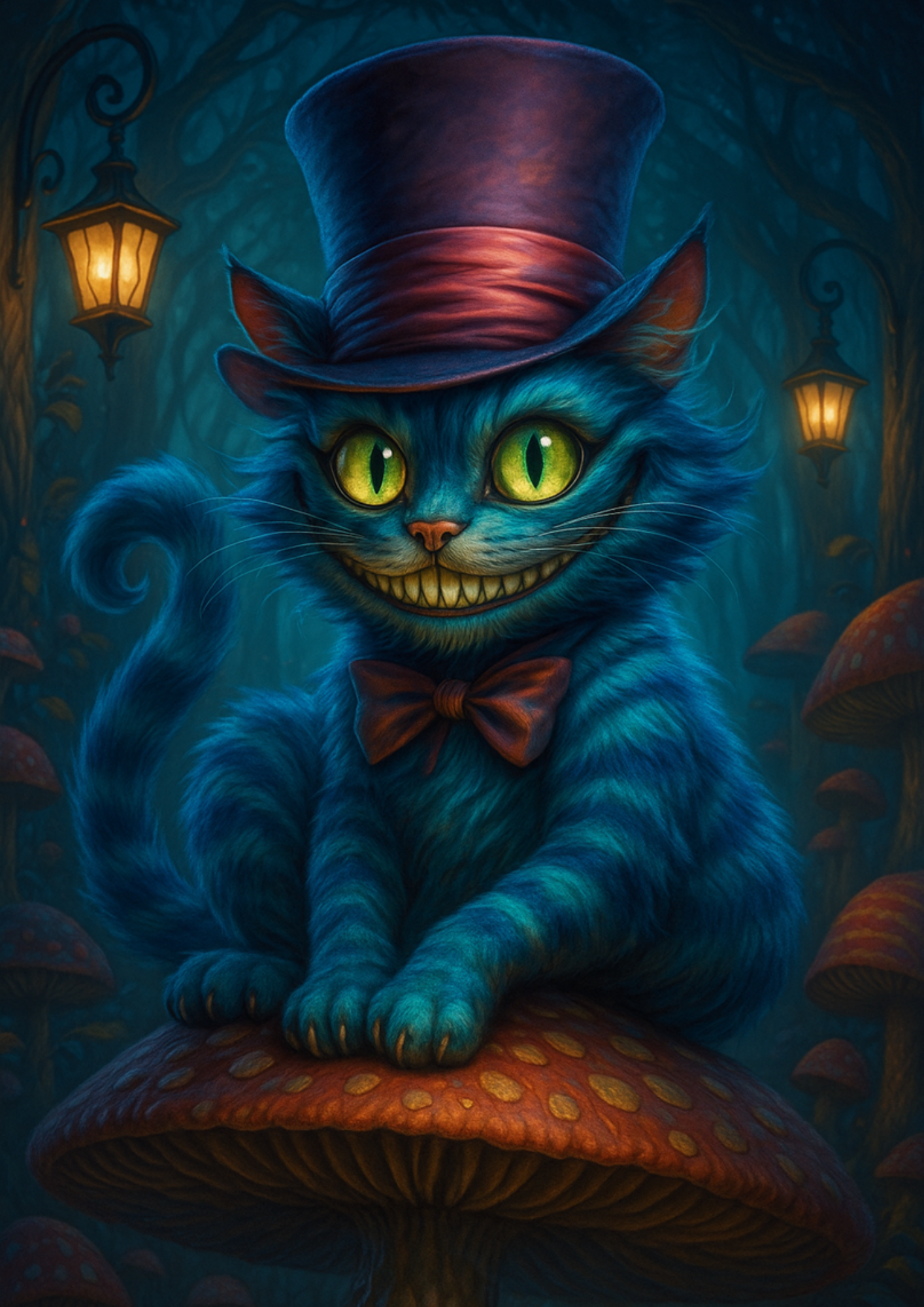 Rice Paper For Decoupage Cheshire Cat Alice In Wonderland Full Cat. No. 4490