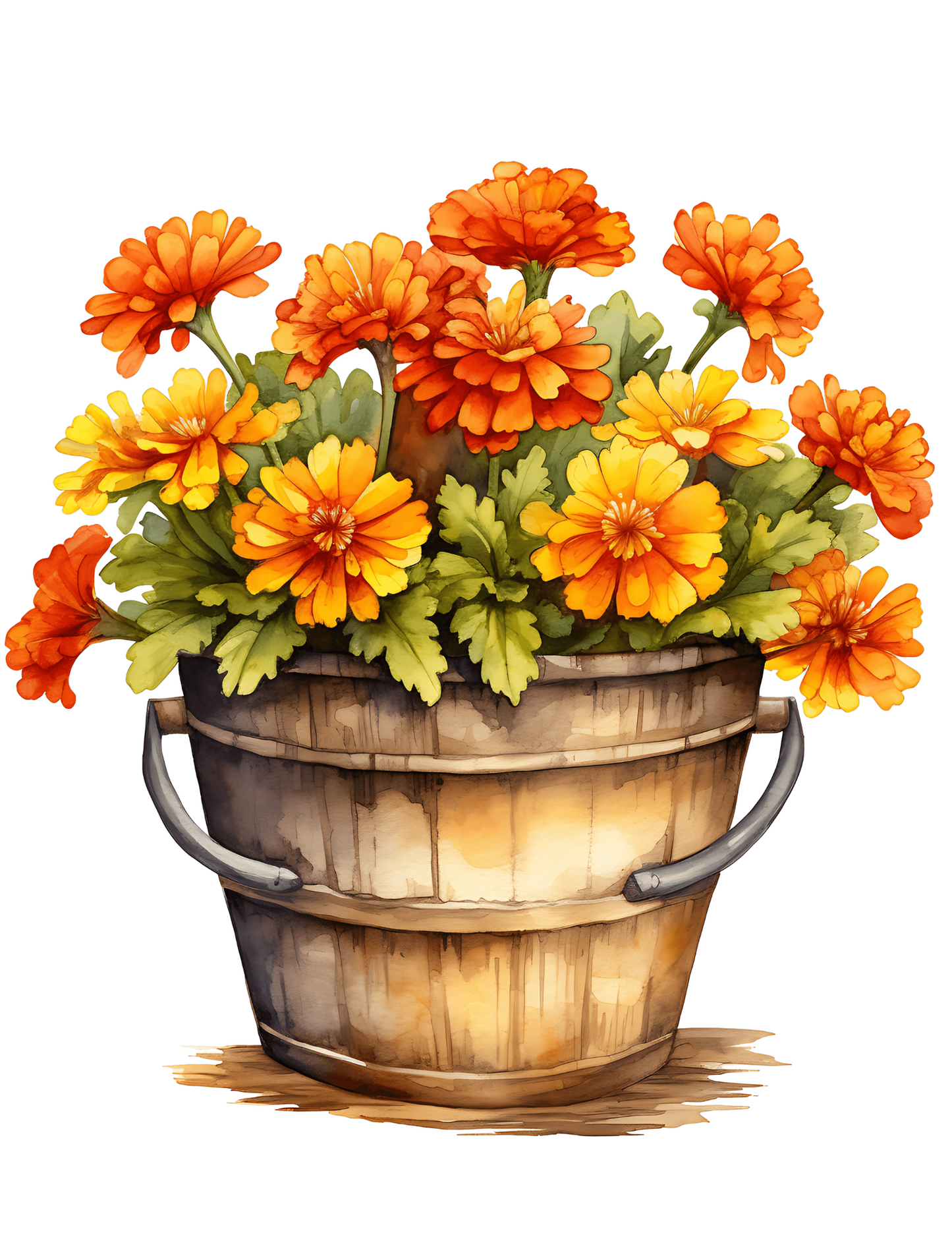 Rice Paper For Decoupage Daisies In A Decorative Pot Full Cat. No. 4588