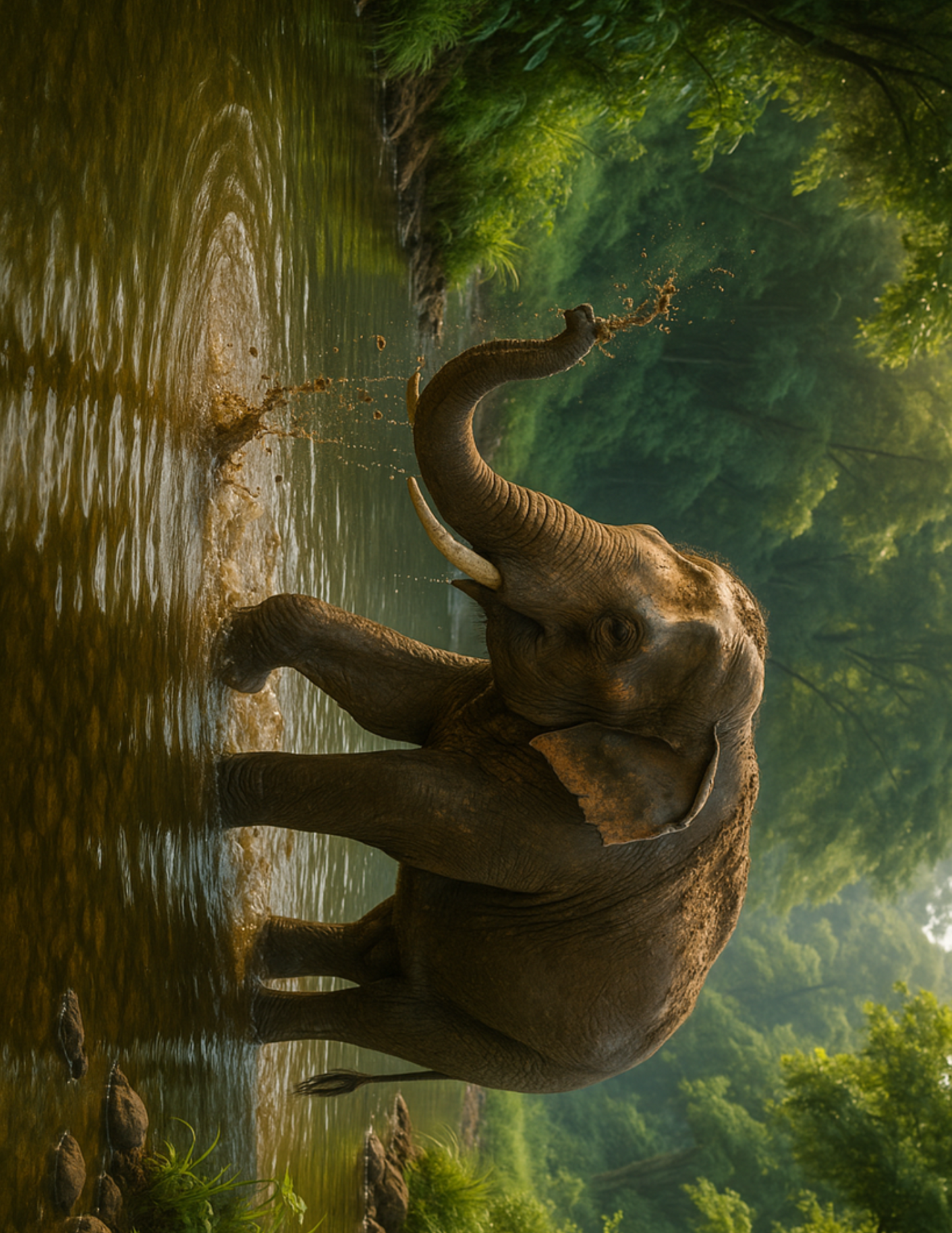 Rice Paper For Decoupage Elephant Full Cat. No. 4615