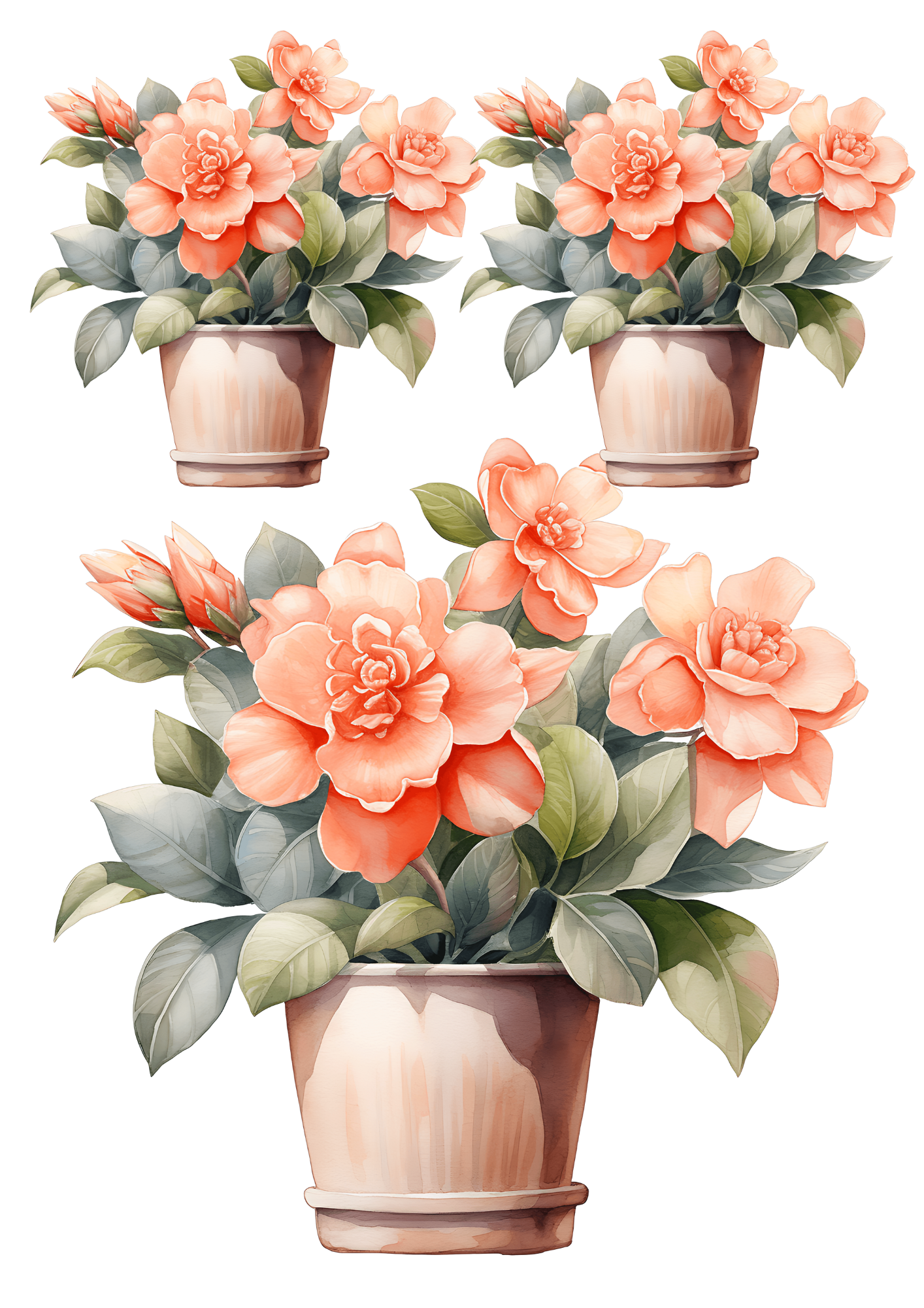 Rice Paper For Decoupage Petunias In Pot Collage Cat. No. 4797