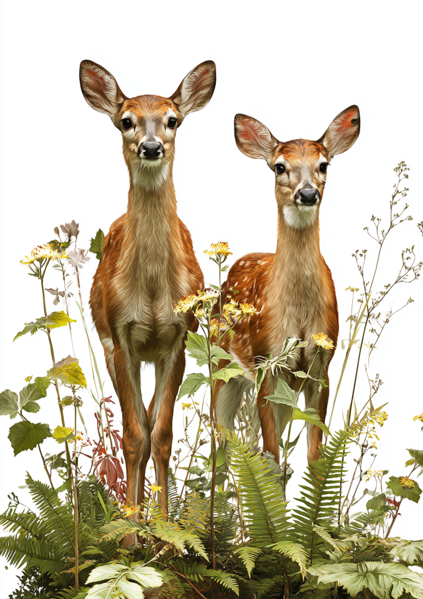 Rice Paper For Decoupage Deer Calves Full Cat. No. 5002