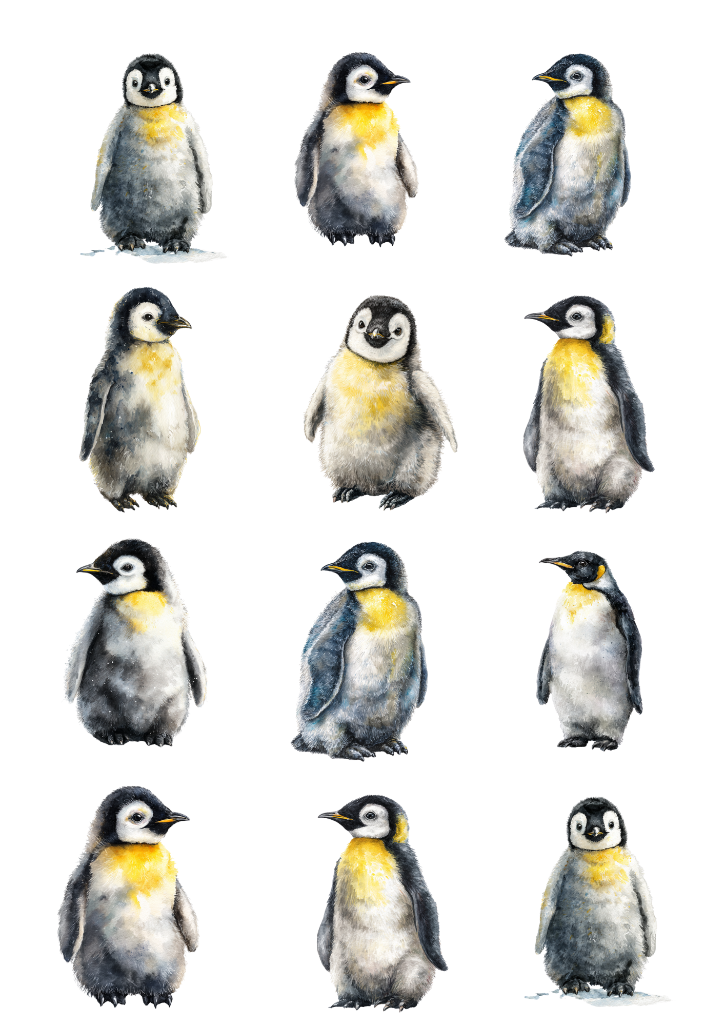 Rice Paper For Decoupage Penguins Collage Cat. No. 5022