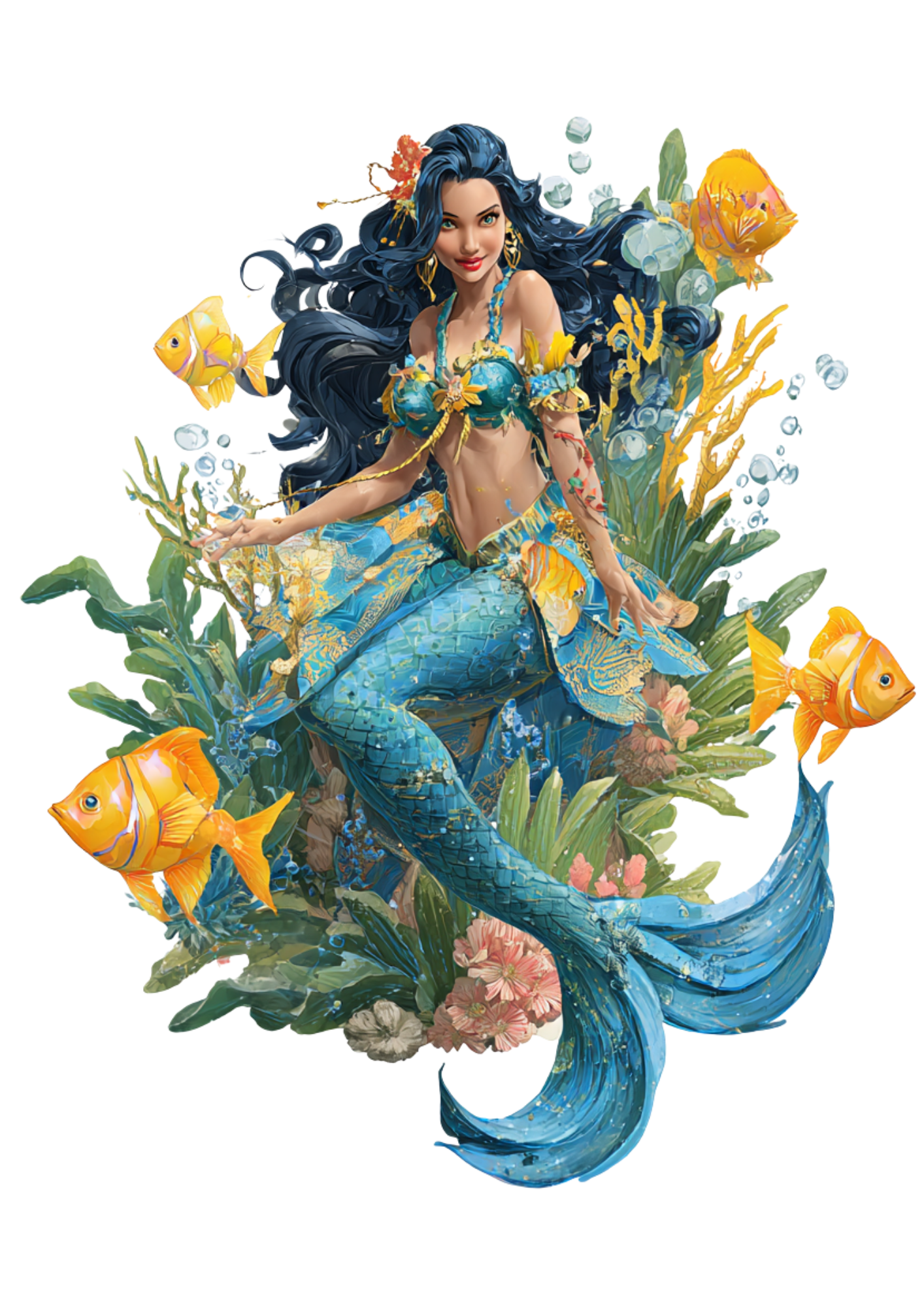 Rice Paper For Decoupage Mermaid Full Cat. No. 5127