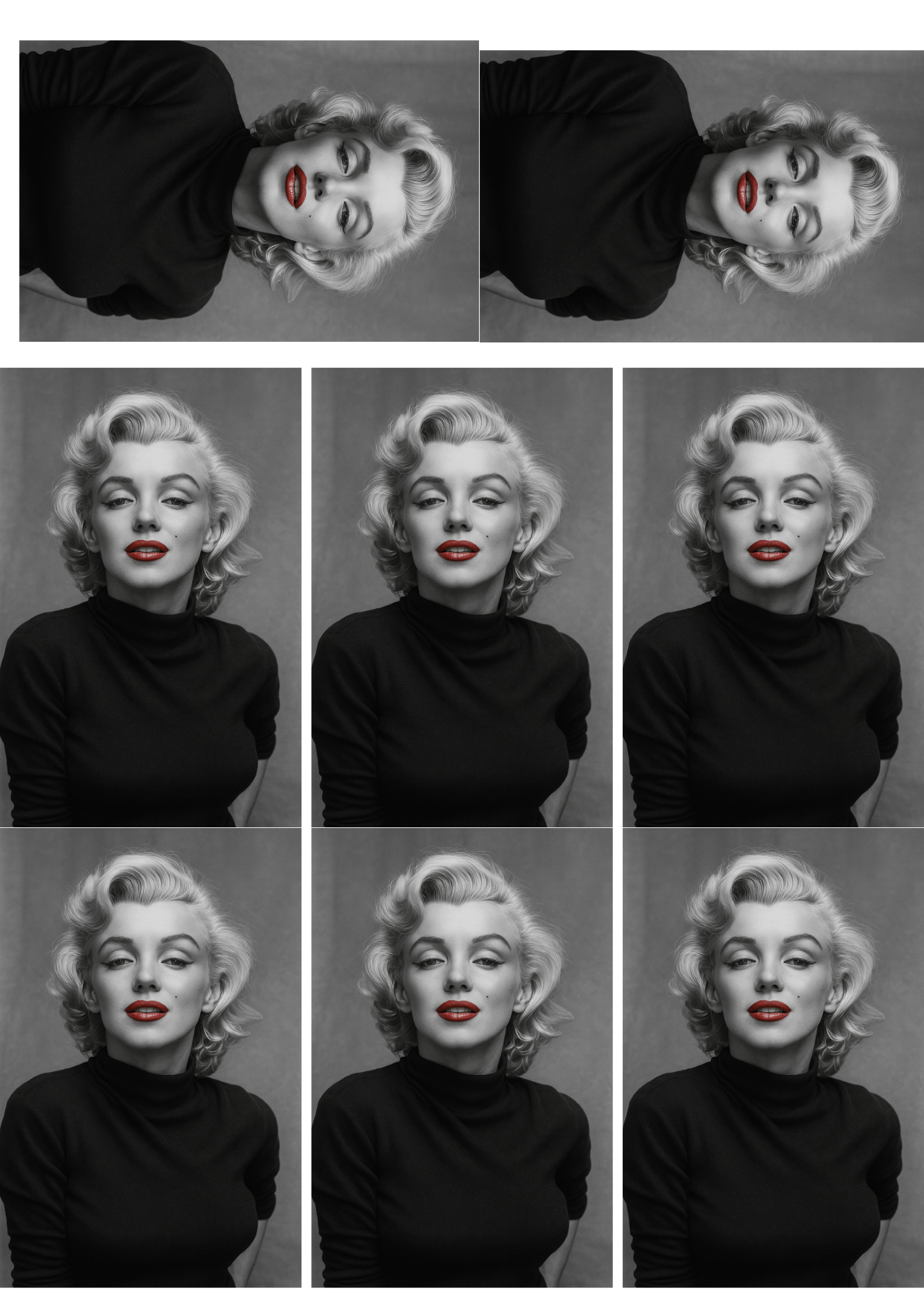 Rice Paper For Decoupage Marilyn Monroe Collage Cat. No. 5232