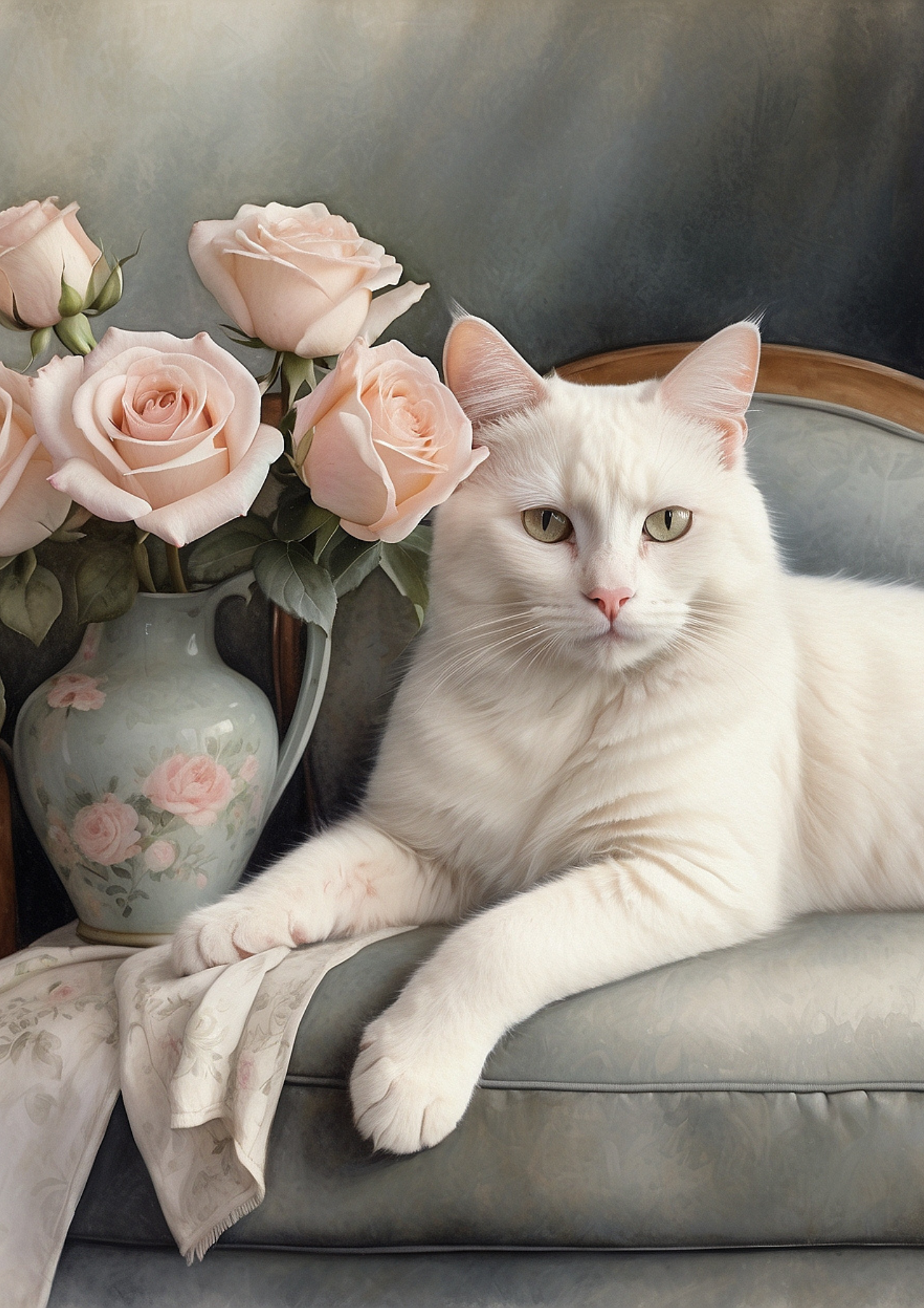 Rice Paper For Decoupage Cat Background For Journaling Full Cat. No. 5274