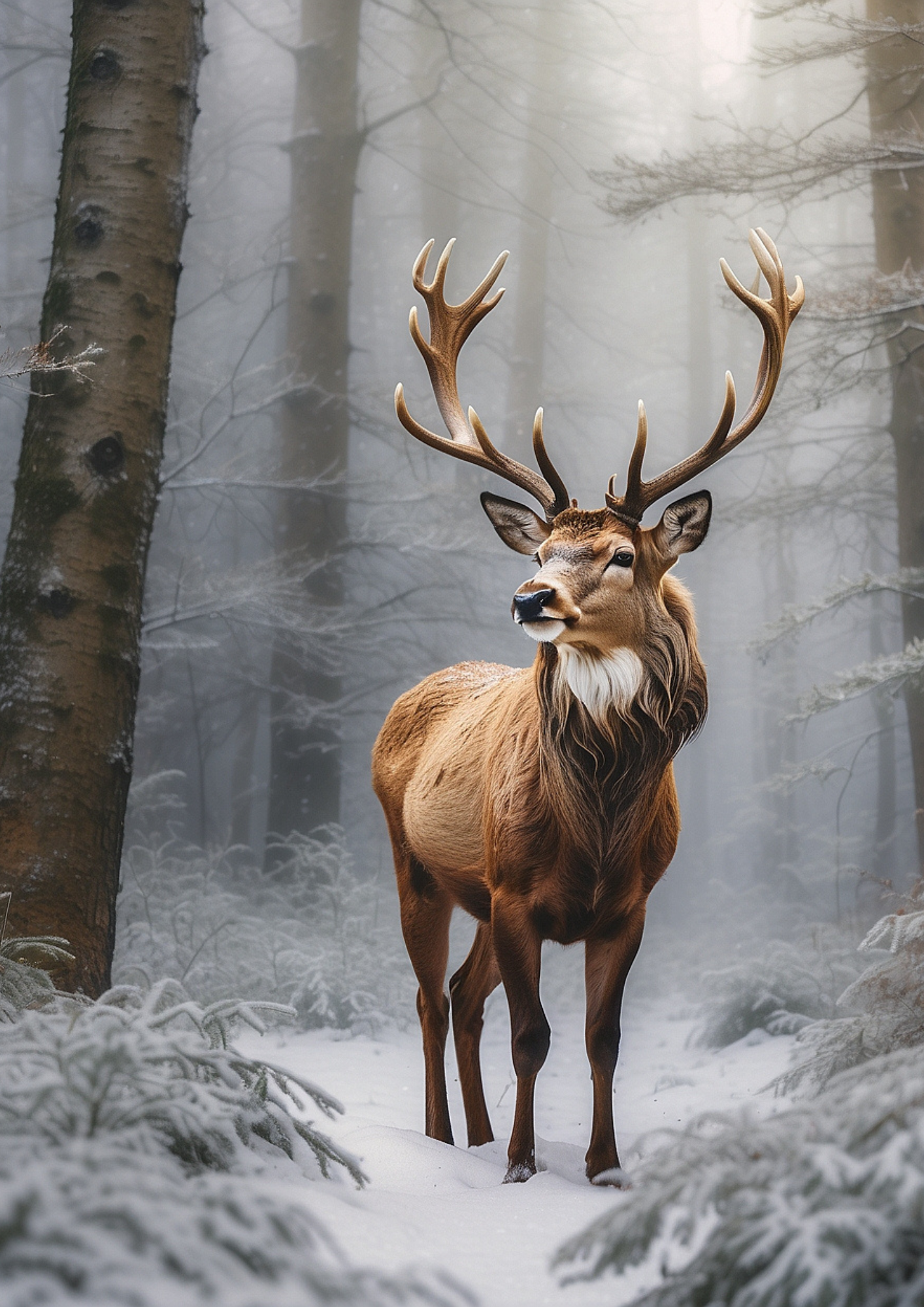 Rice Paper For Decoupage Majestic Deer Journaling Background Full Cat. No. 5282