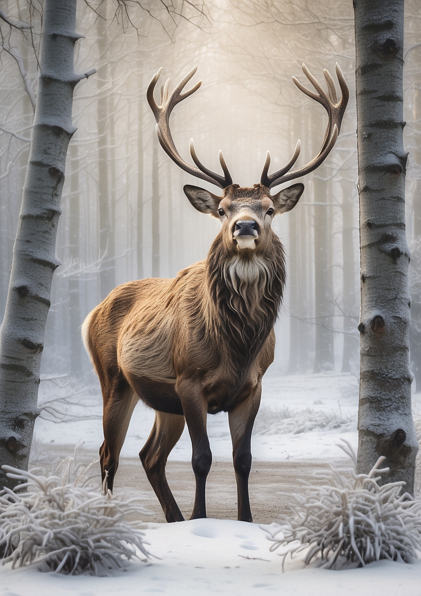 Rice Paper For Decoupage Majestic Deer Journaling Background Full Cat. No. 5284