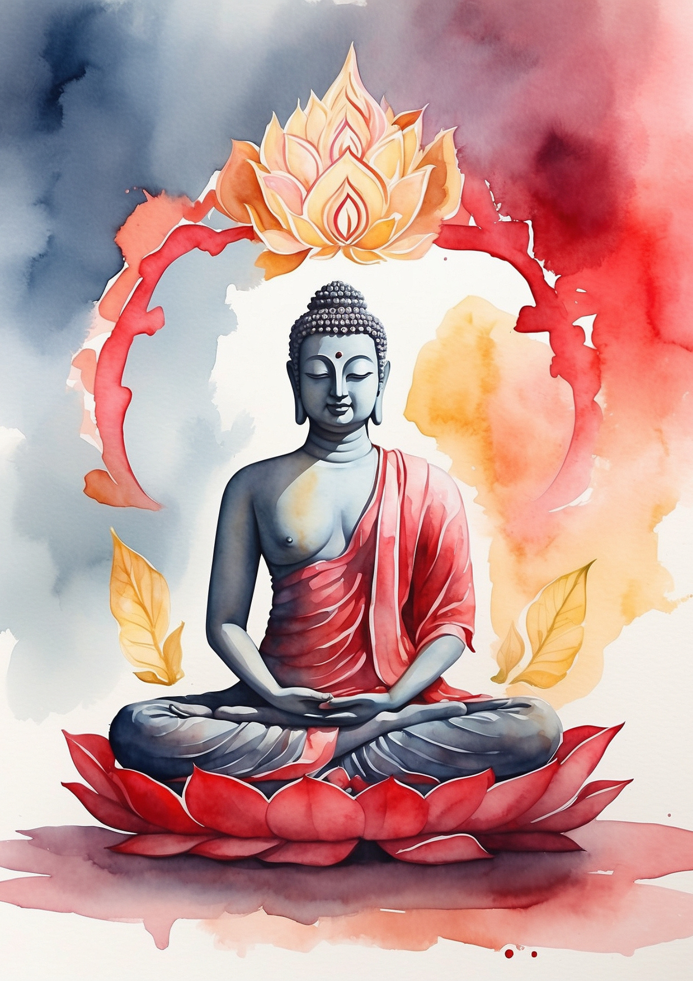 Rice Paper For Decoupage Buddha Background For Journaling Full Cat. No. 5344