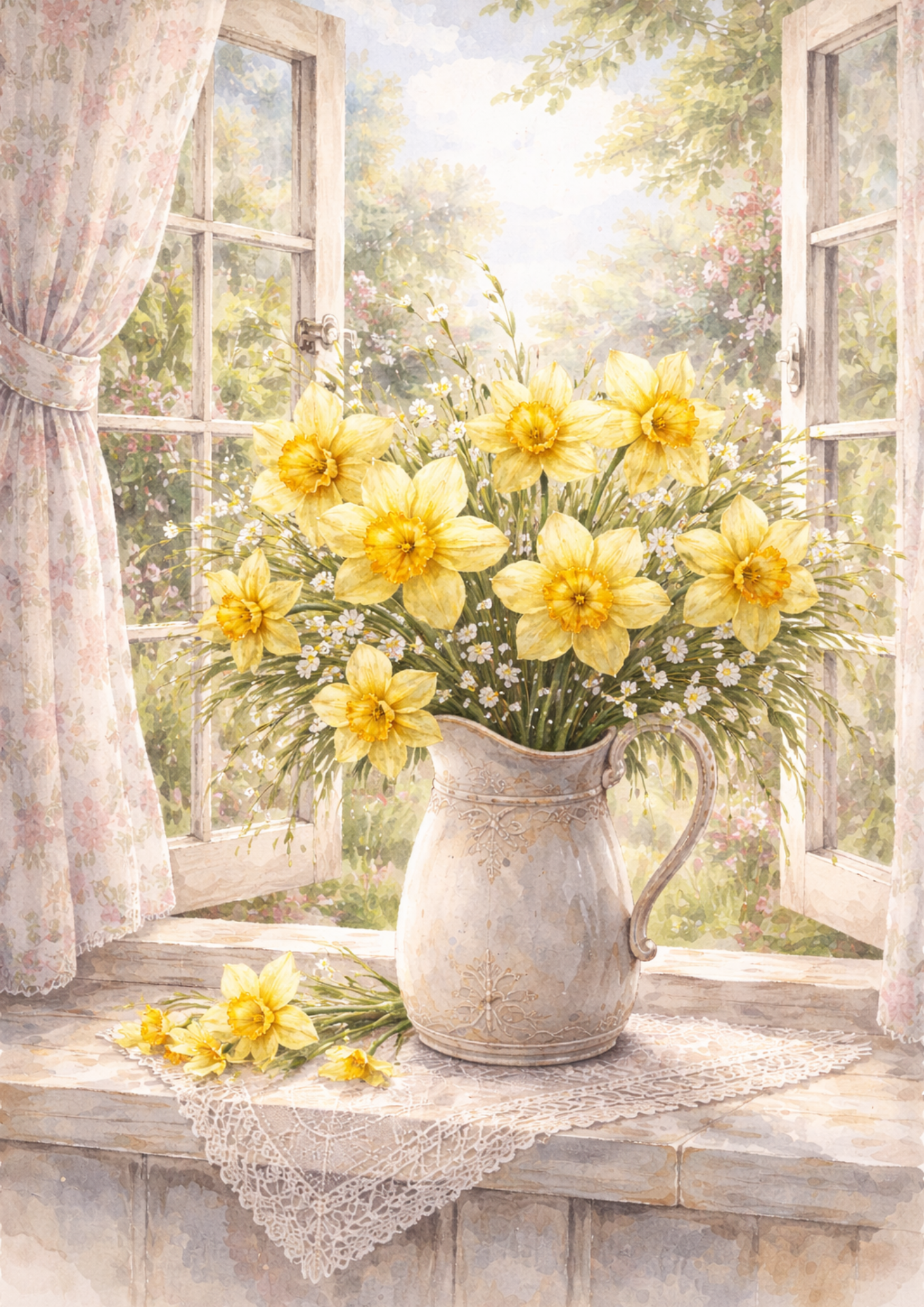 Reispapier für Decoupage, Blumenhintergrund, vollständig, Kat. Nr. 4809
