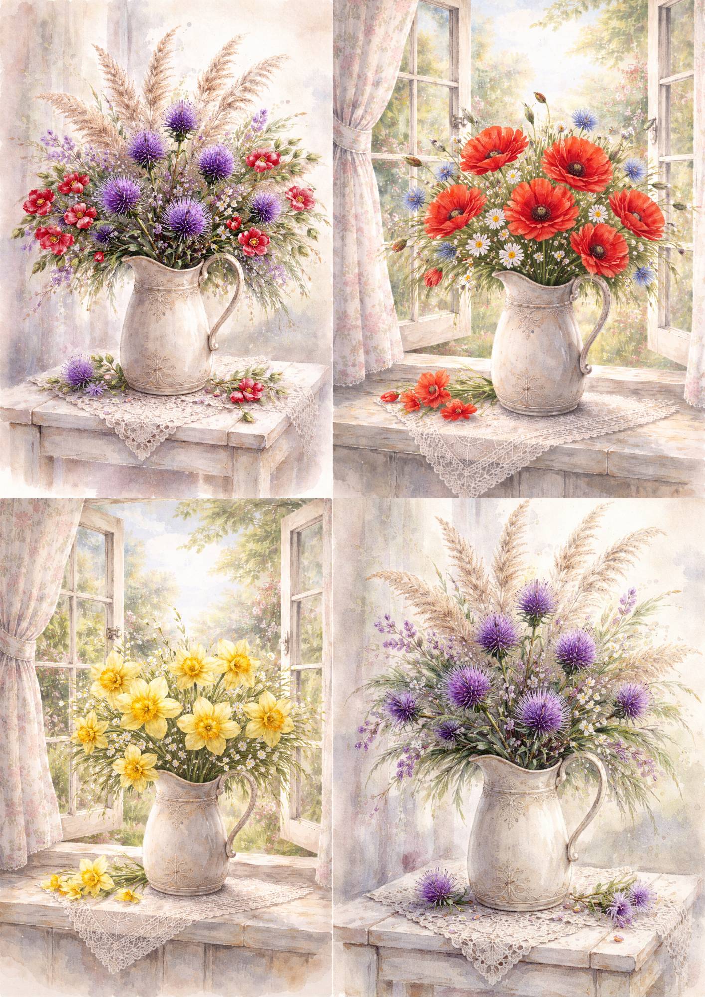 Reispapier für Decoupage, Blumenhintergrund, vollständig, Kat. Nr. 4809