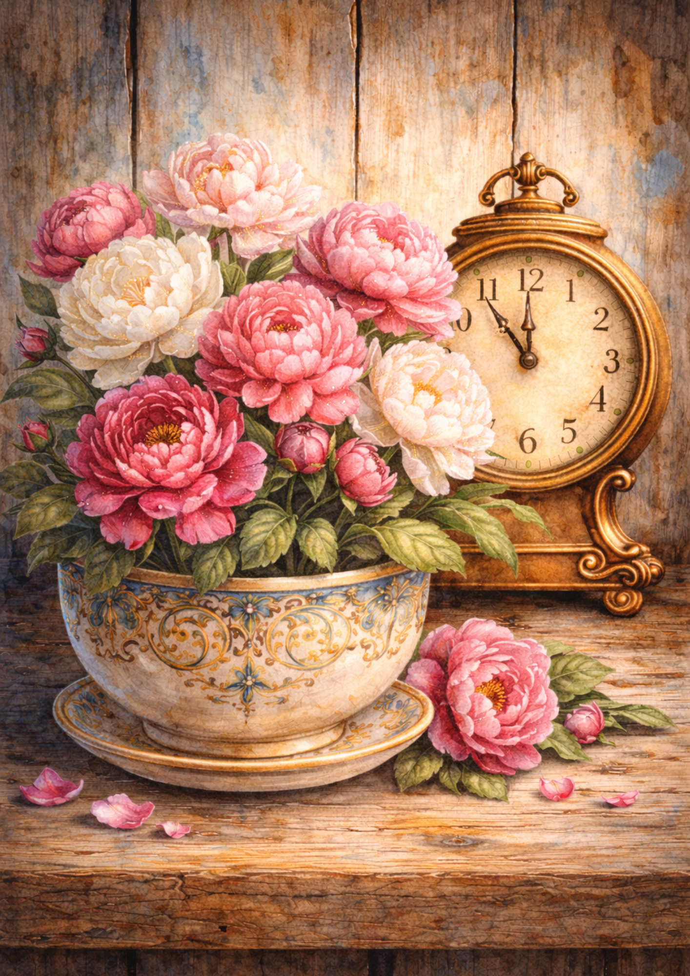 Reispapier für Decoupage, Blumenhintergrund, vollständig, Kat. Nr. 4809