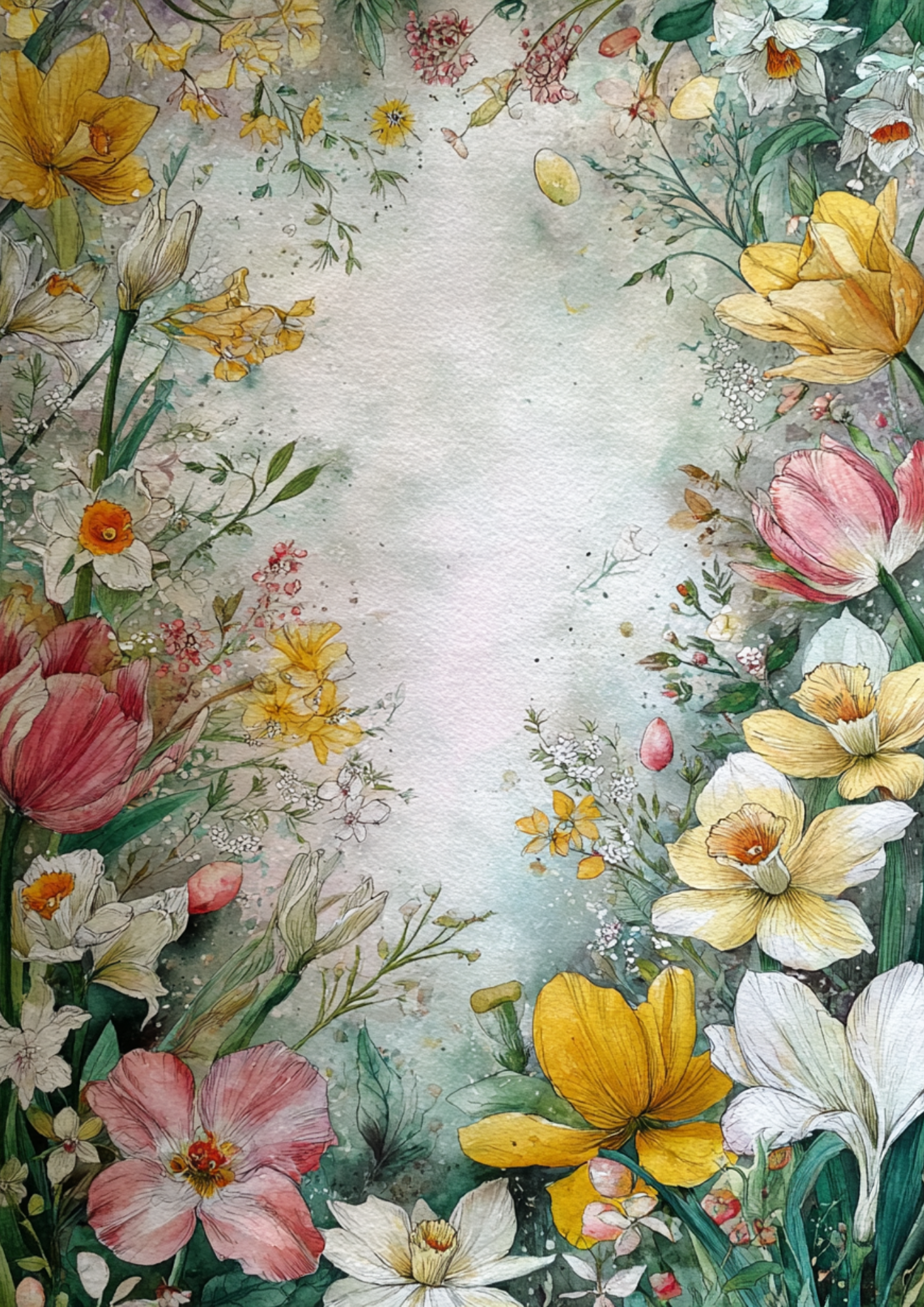 Reispapier für Decoupage, Blumenhintergrund, vollständig, Kat. Nr. 4809