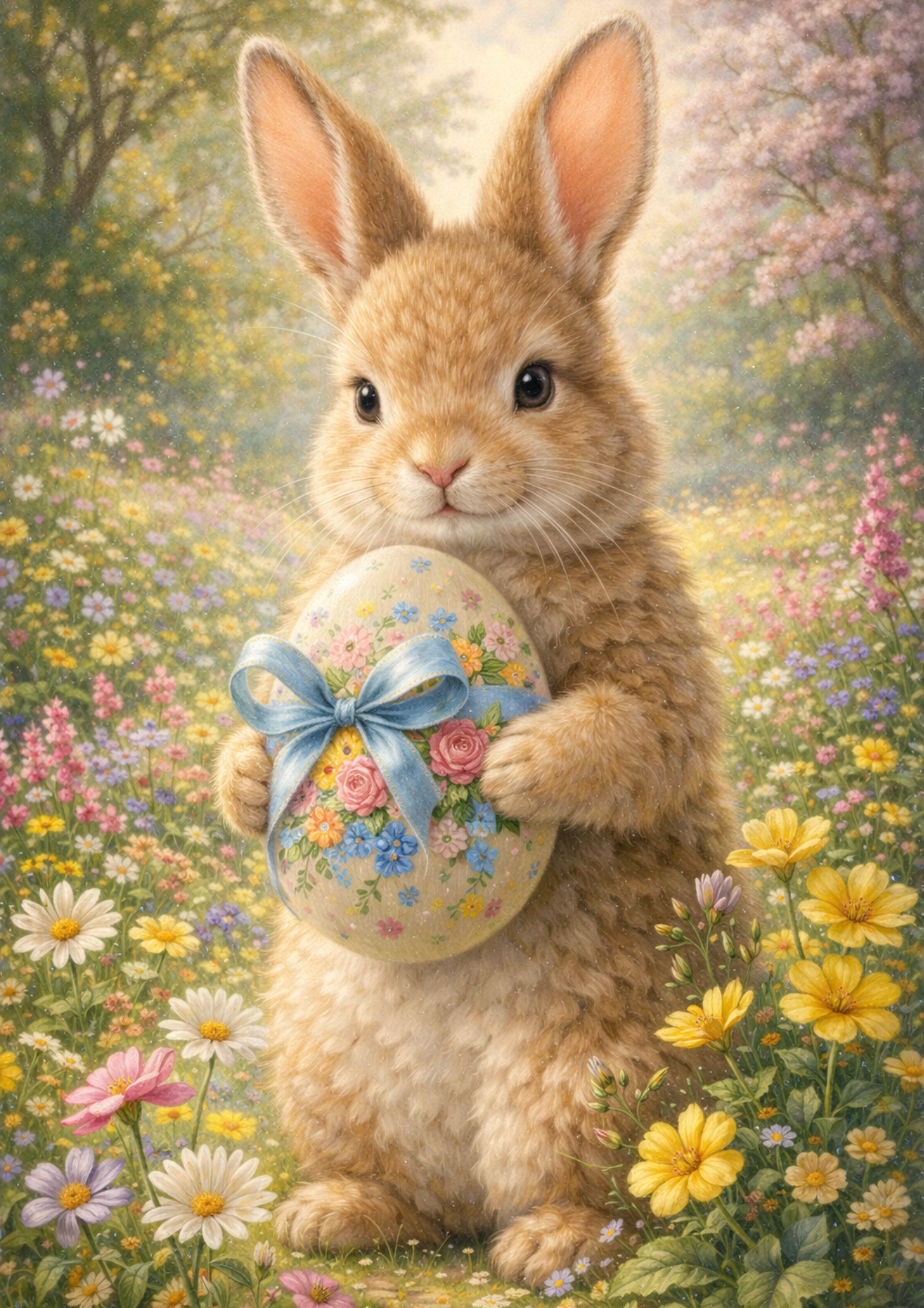 Rice Paper For Decoupage Easter Bunny Full Cat. No. 8337