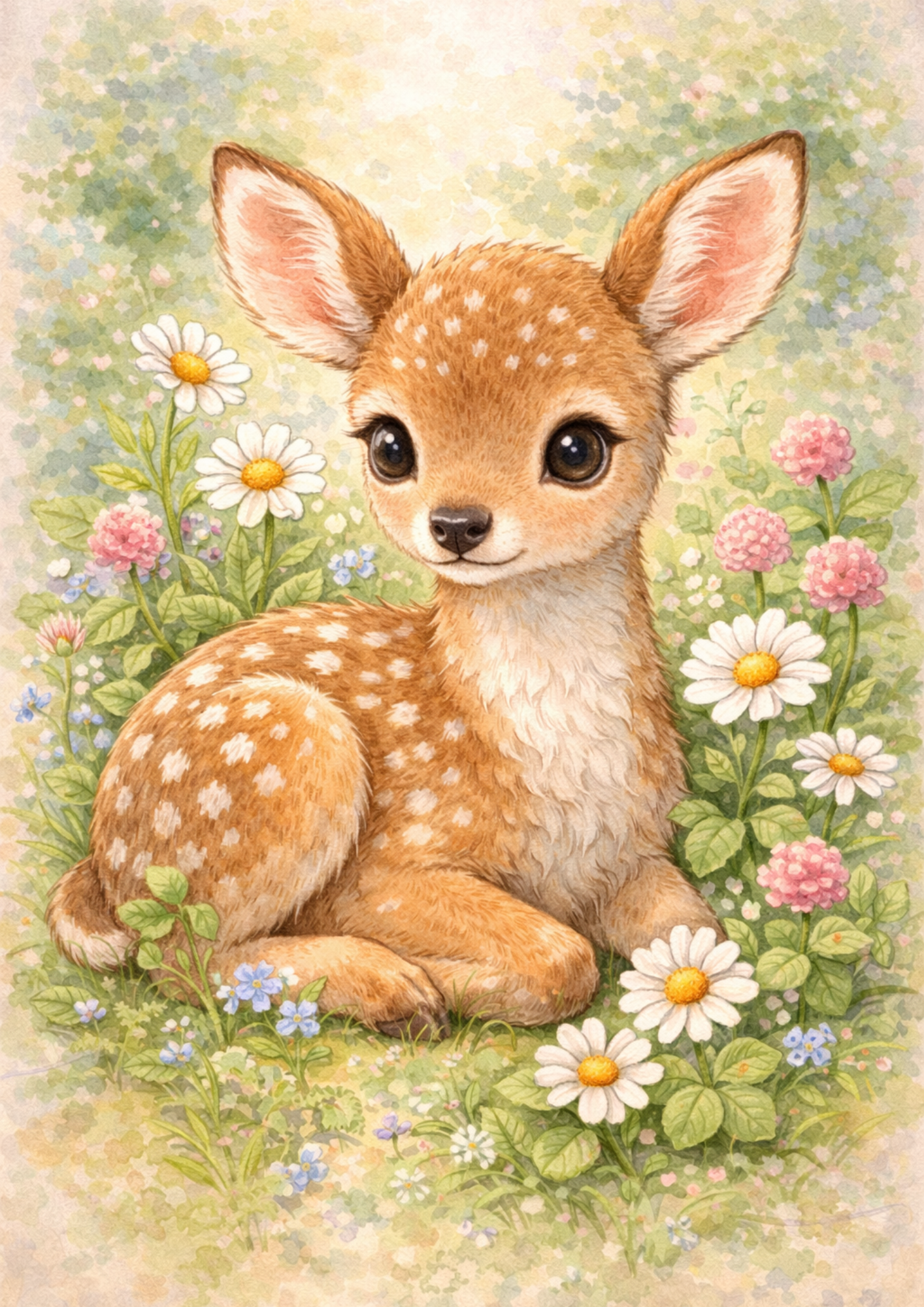Rice Paper For Decoupage Young Deer Full Cat. No. 8438