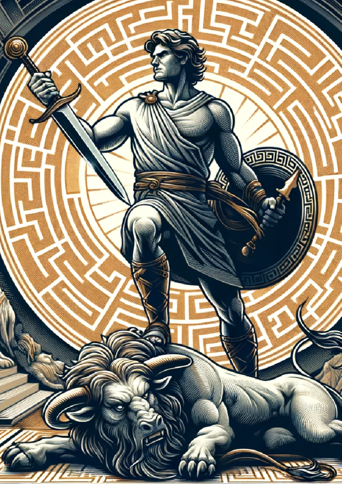 Papier de riz pour découpage Theseus Full Cat No. 964