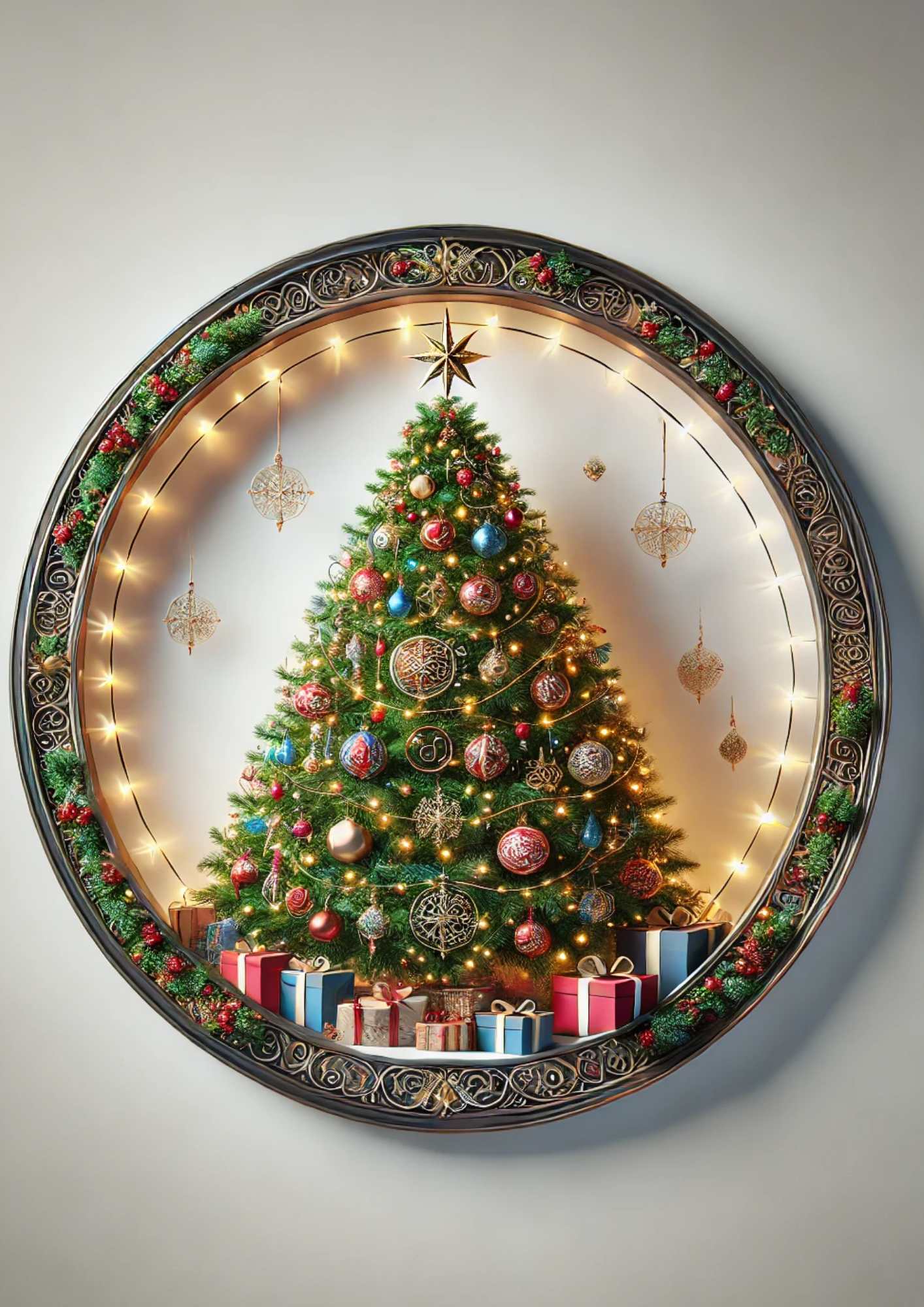 Rice Paper for Decoupage Christmas Tree Ovals Full Cat. No. 1497