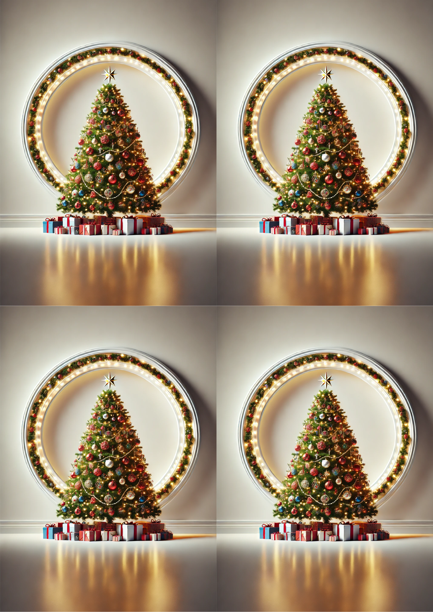 Rice Paper for Decoupage Christmas Tree In Room Collage Cat. No. 1502