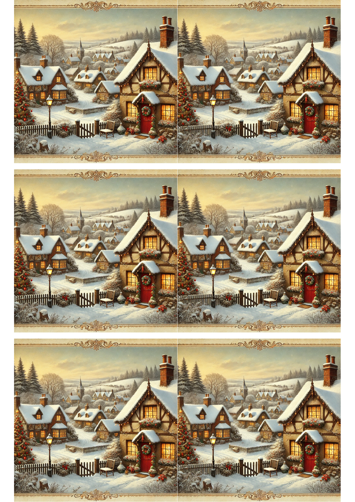 Papel de arroz para decoupage Inicio Navidad 2 Collage Cat. No. 1722