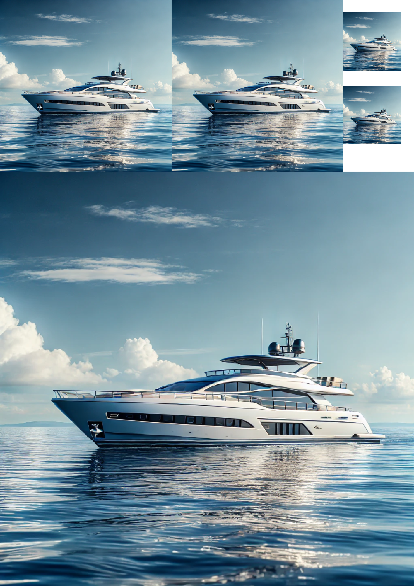 Reispapier für Decoupage Yacht Collage Kat. Nr. 1301