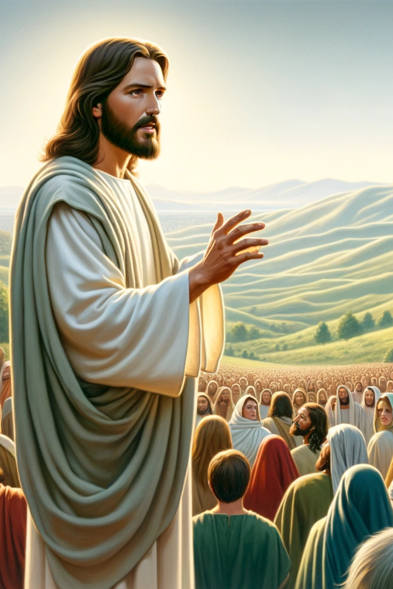 Reispapier für Decoupage Jesus und die Bergpredigt, voll, Kat.-Nr. 574