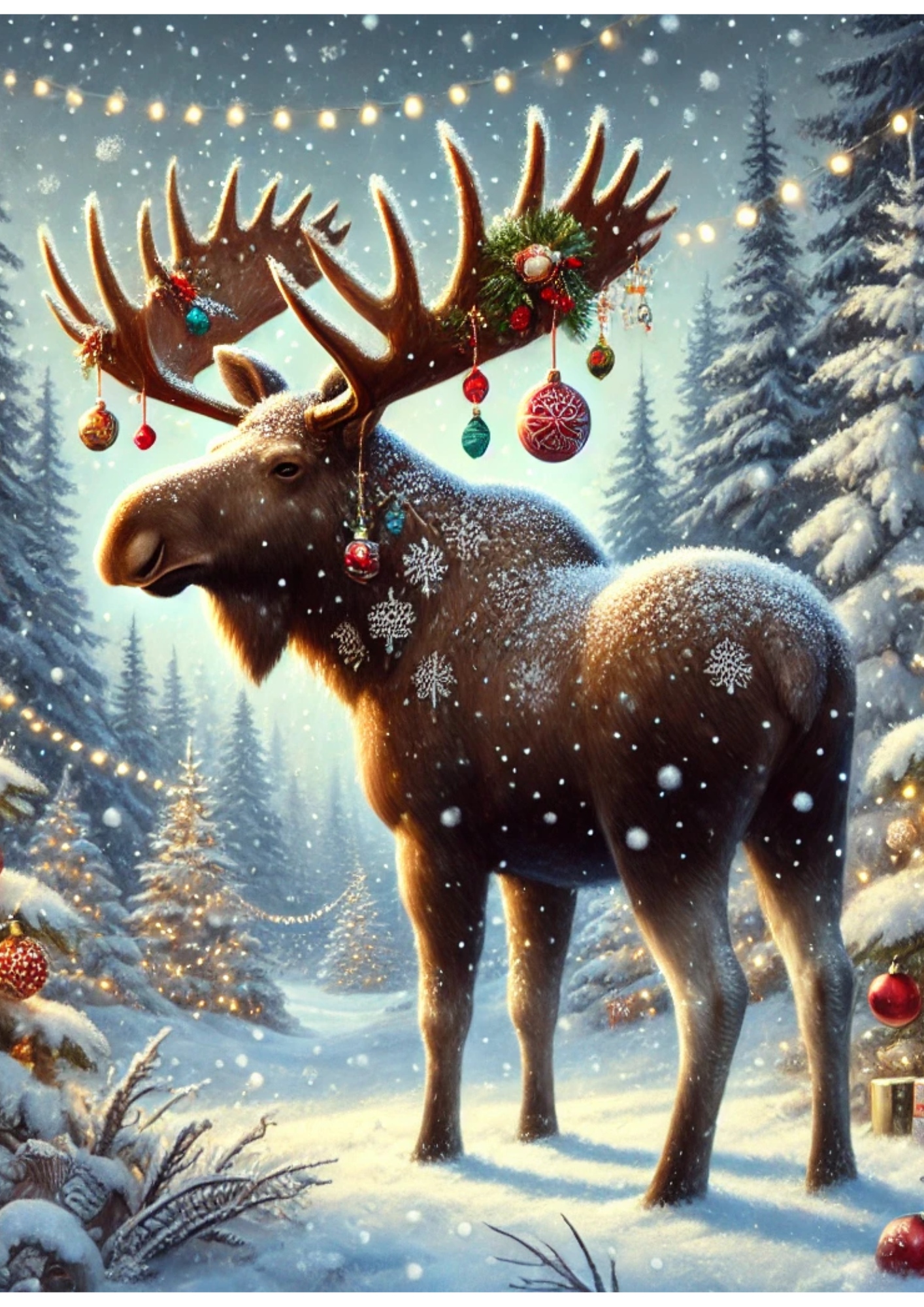 Papier de riz pour découpage Moose Full Cat. N° 3052
