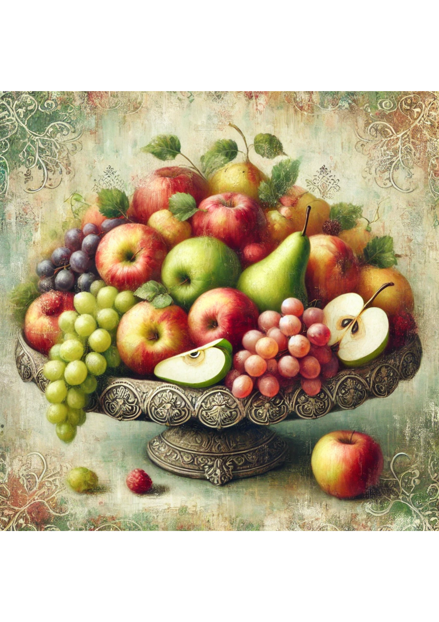 Rice Paper For Decoupage Fruit Tray Full Cat. No. 2217