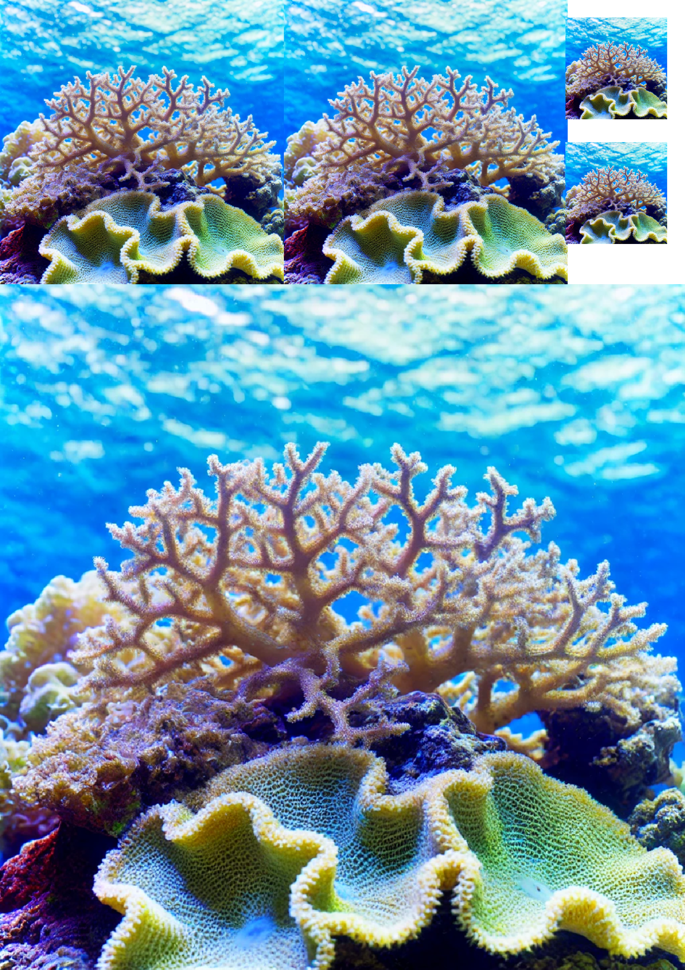 Papel de arroz para decoupage Collage Coral Reef 2 Cat. No. 1373