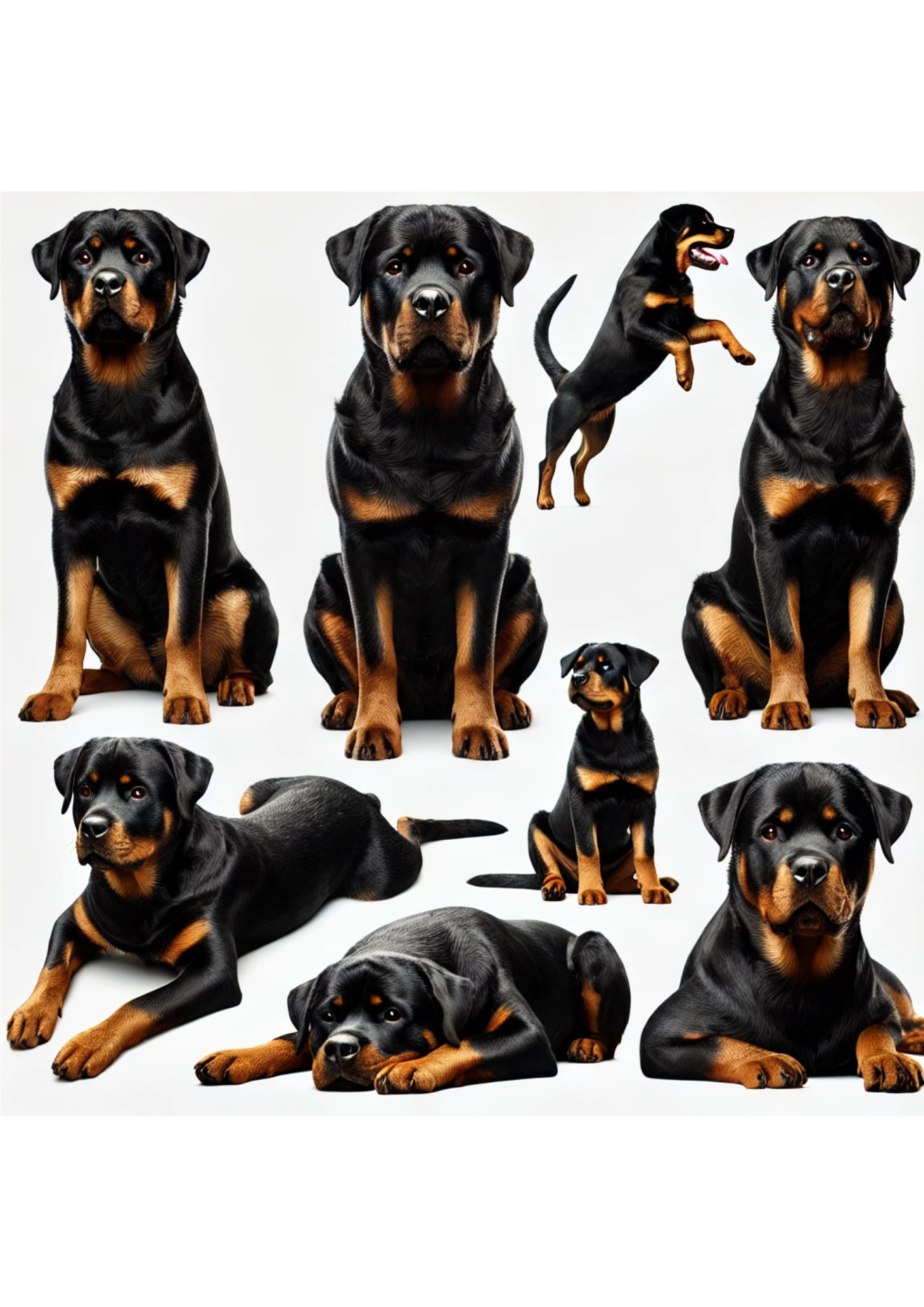 Rice Paper For Decoupage Rottweiler Dog Full Cat. No. 3118