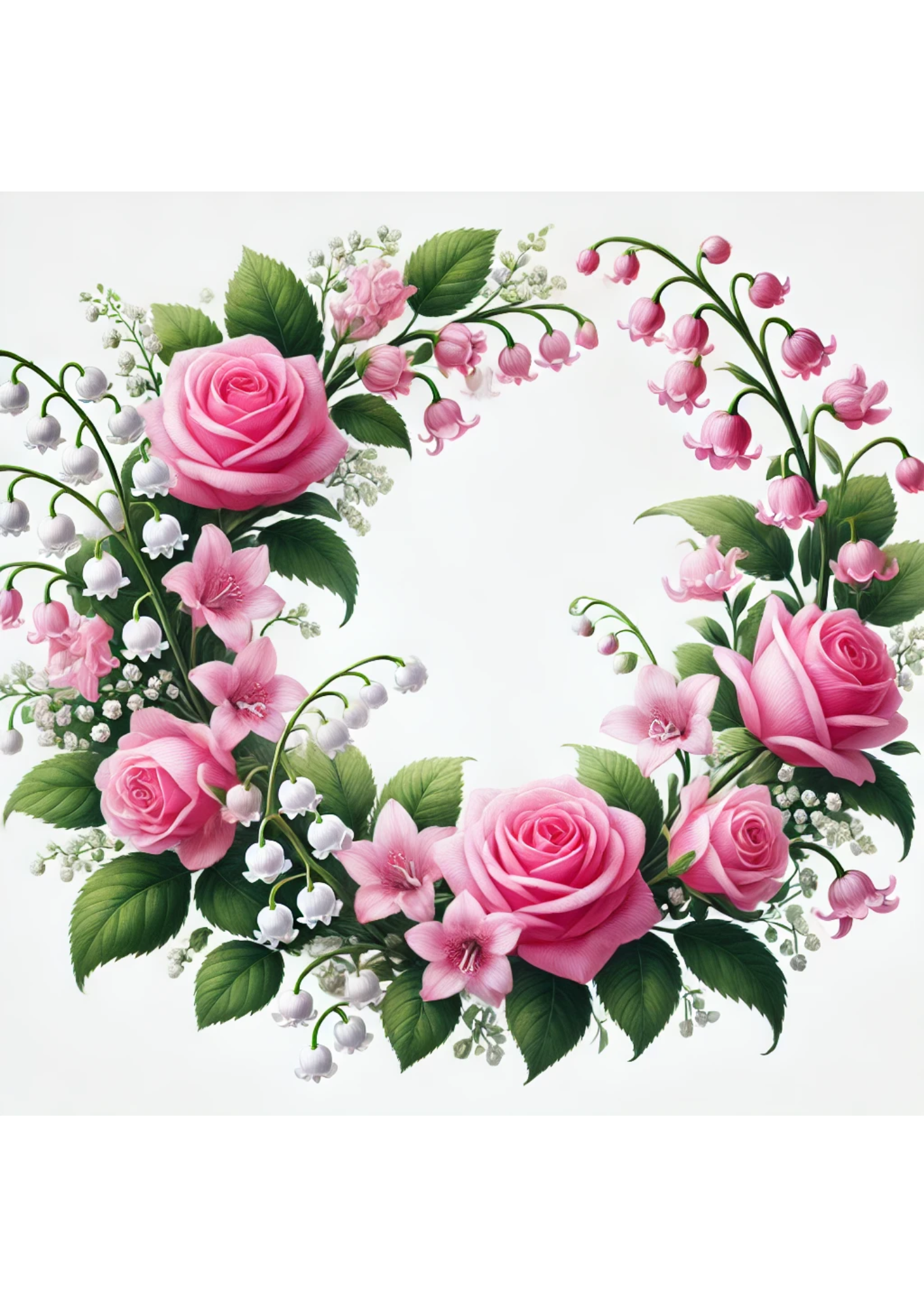Rice Paper For Decoupage Wreath Full Cat. No. 2692