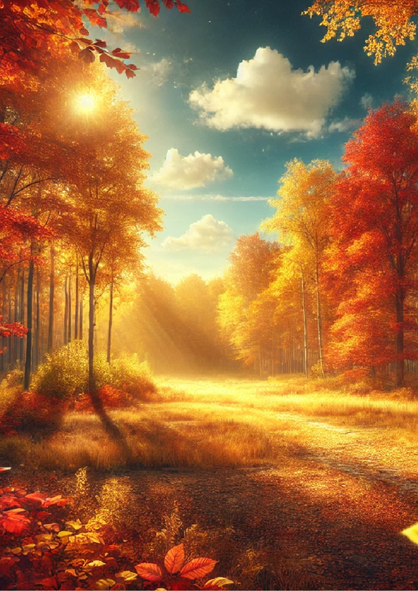 Reispapier für Decoupage Golden Polish Autumn Full Kat. Nr. 1410