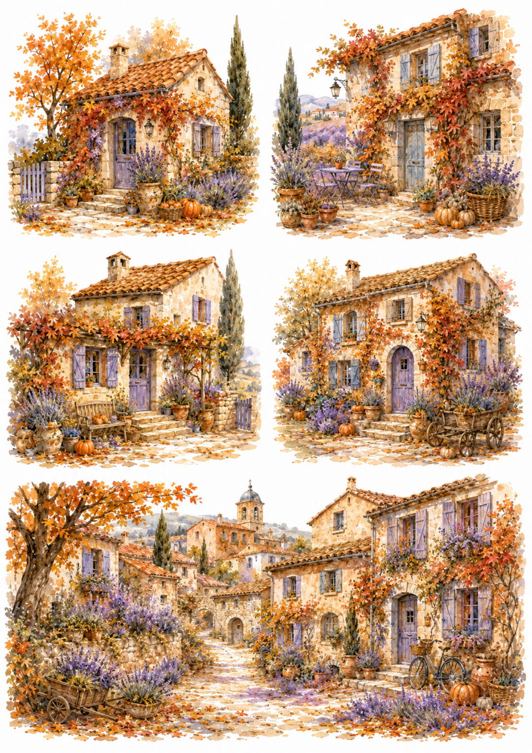 Reispapier für Decoupage, Blumenhintergrund, vollständig, Kat. Nr. 4809