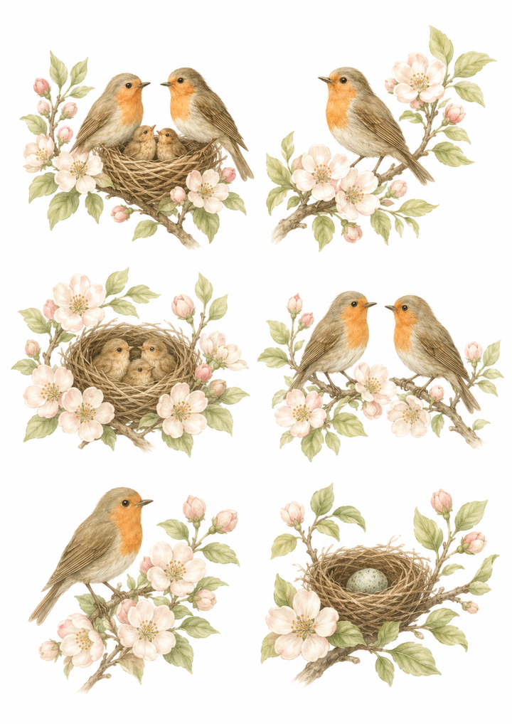 Reispapier für Decoupage, Blumenhintergrund, vollständig, Kat. Nr. 4809