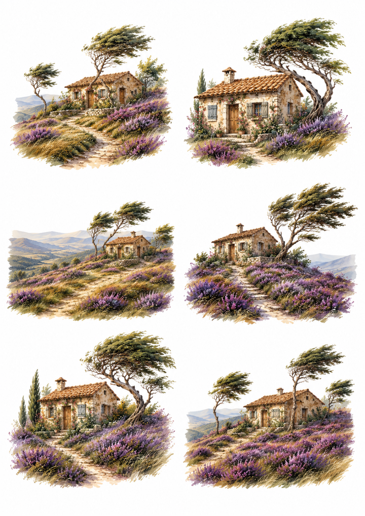 Reispapier für Decoupage, Blumenhintergrund, vollständig, Kat. Nr. 4809