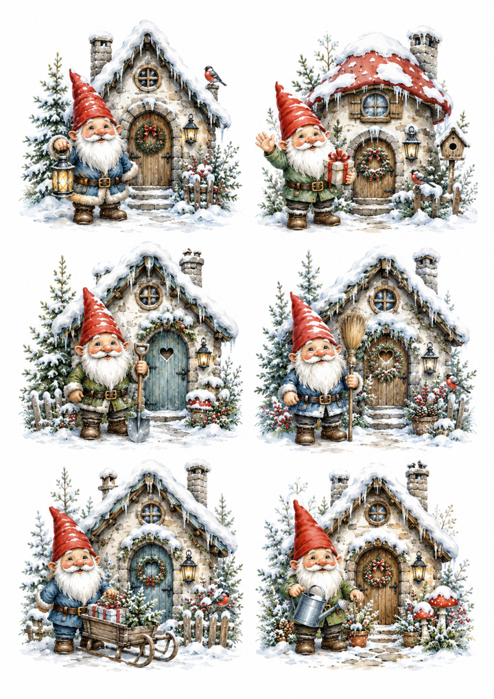 Rice Paper For Decoupage Little Gnome&