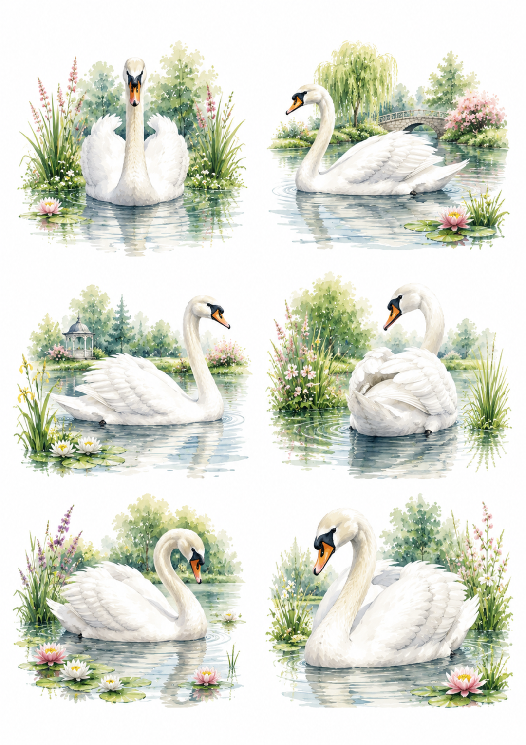 Reispapier für Decoupage, Blumenhintergrund, vollständig, Kat. Nr. 4809