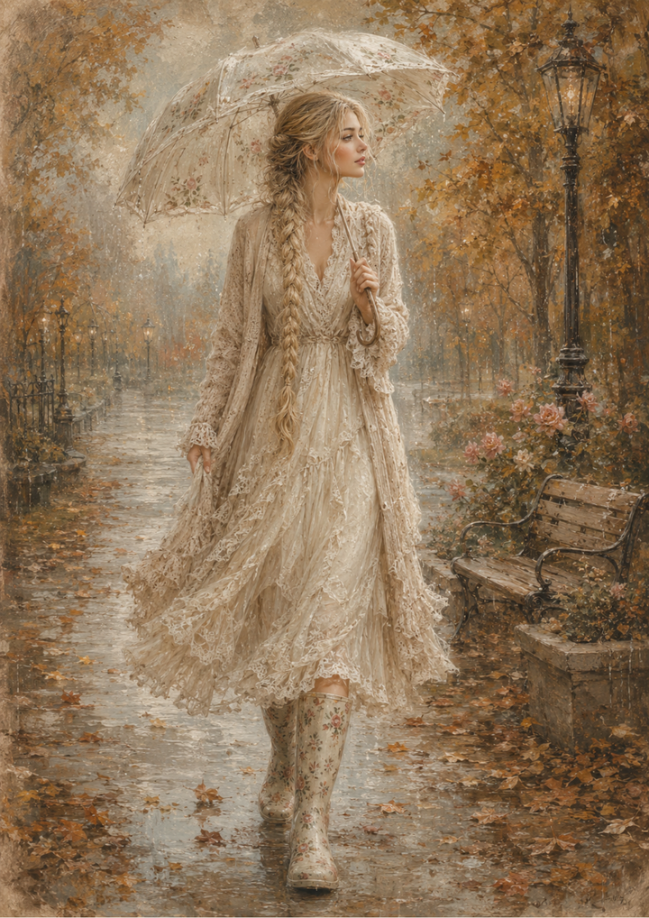 Rice Paper For Decoupage Rainy Day Full Cat. No. 10192