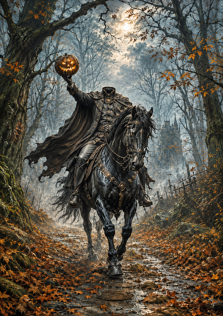 Rice Paper For Decoupage  Headless Horseman Full Cat. No. 10264