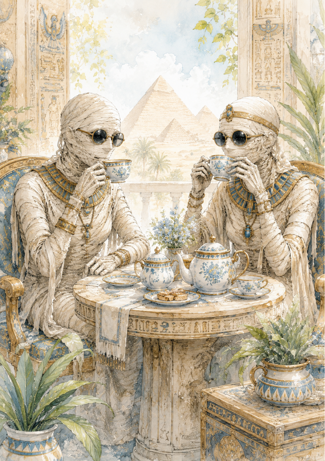 Rice Paper For Decoupage  Egyptian Mummies Full Cat. No. 10275