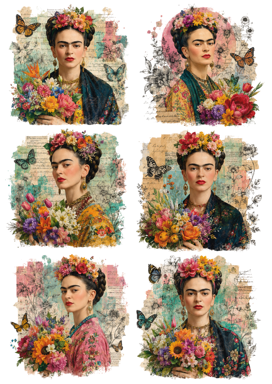 Reispapier für Decoupage, Blumenhintergrund, vollständig, Kat. Nr. 4809