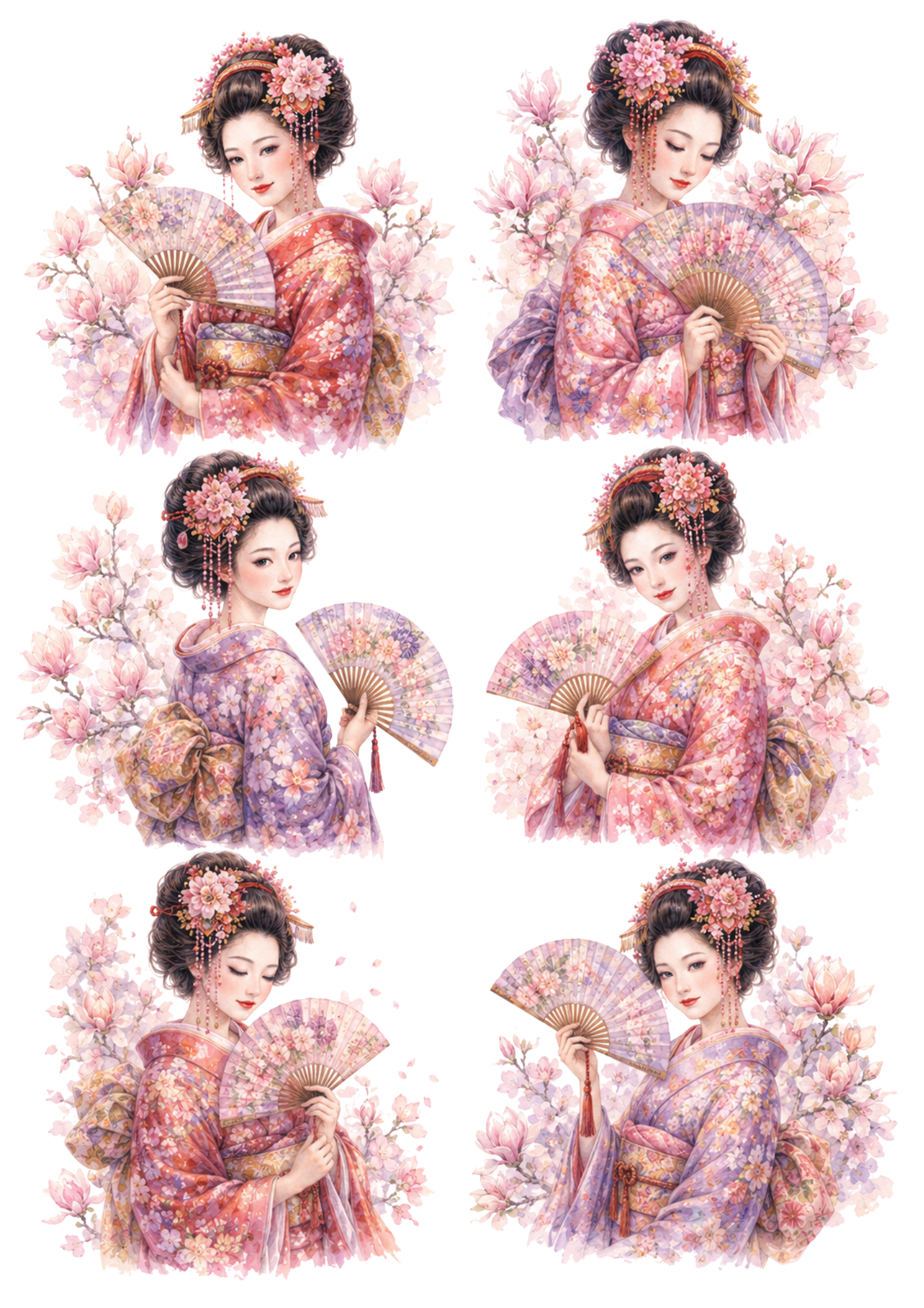 Reispapier für Decoupage, Blumenhintergrund, vollständig, Kat. Nr. 4809