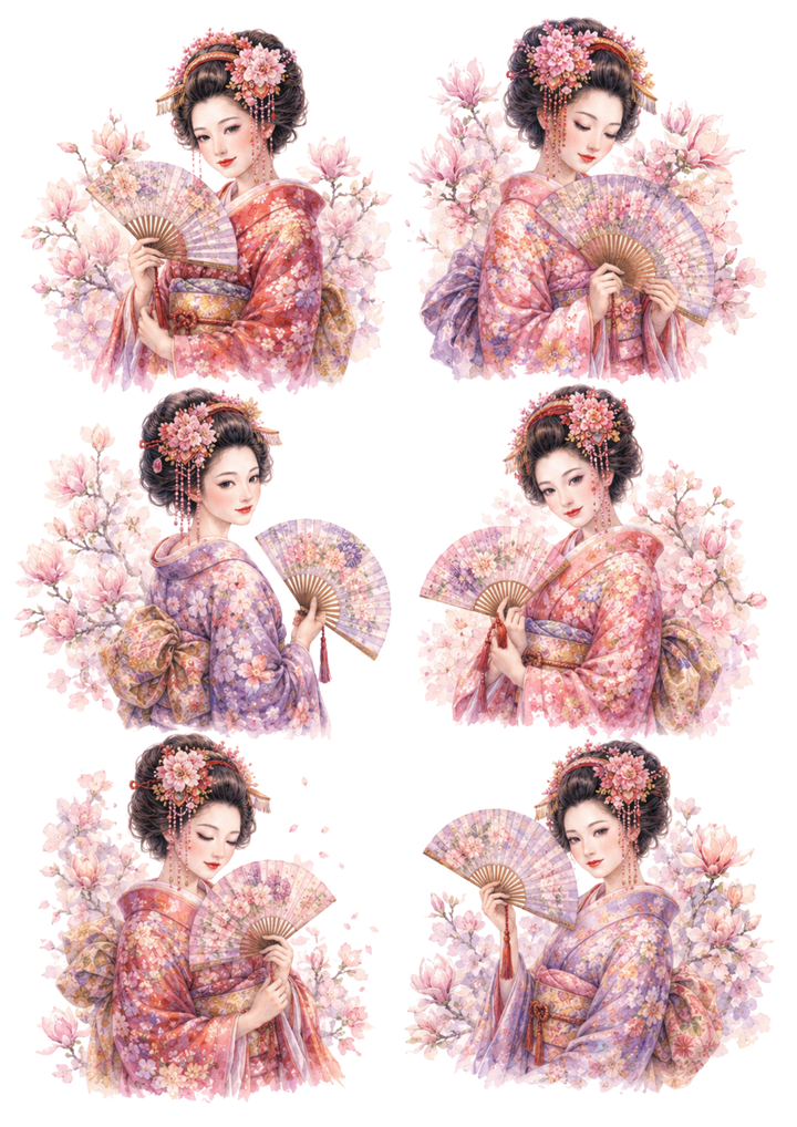 Reispapier für Decoupage, Blumenhintergrund, vollständig, Kat. Nr. 4809