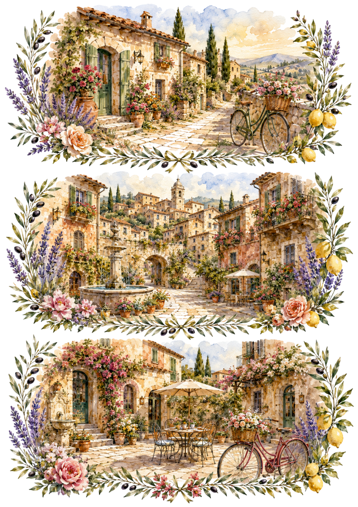 Reispapier für Decoupage, Blumenhintergrund, vollständig, Kat. Nr. 4809