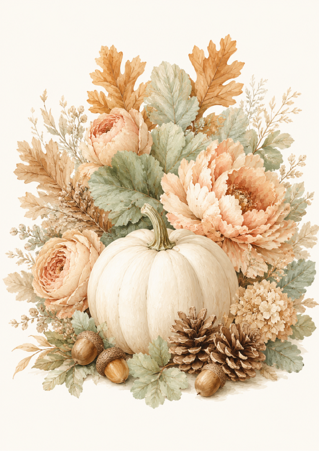 Rice Paper For Decoupage Pastel Pumpkin Full Cat. No. 10429