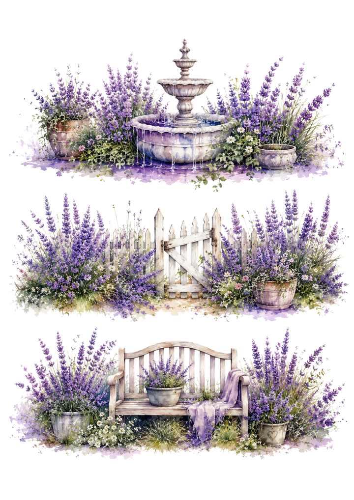 Reispapier für Decoupage, Blumenhintergrund, vollständig, Kat. Nr. 4809
