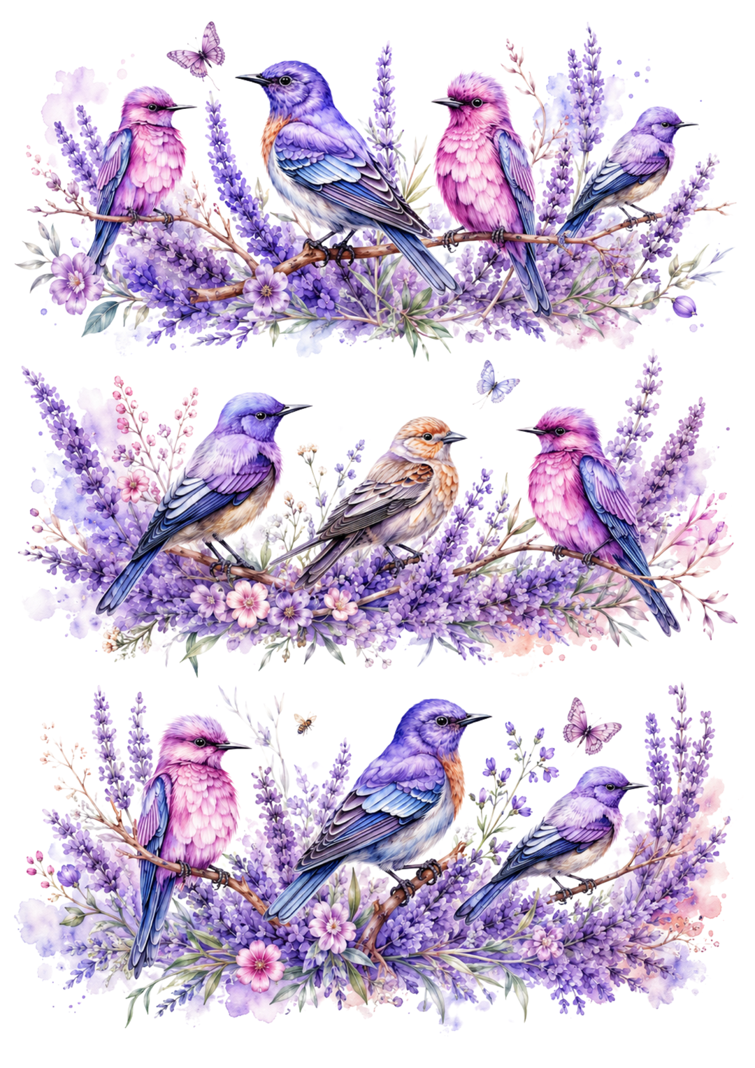 Reispapier für Decoupage, Blumenhintergrund, vollständig, Kat. Nr. 4809