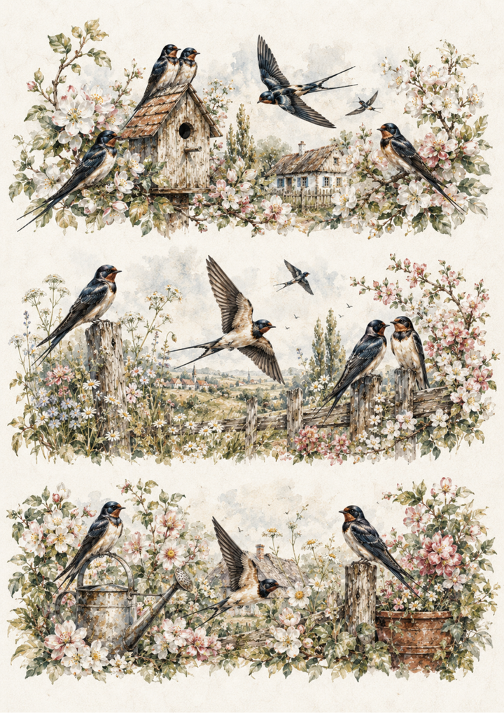 Reispapier für Decoupage, Blumenhintergrund, vollständig, Kat. Nr. 4809