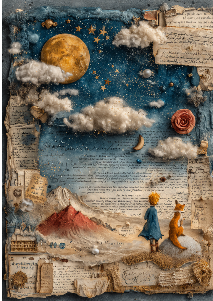 Rice Paper For Decoupage On the Moon  Full  Cat. No 10562